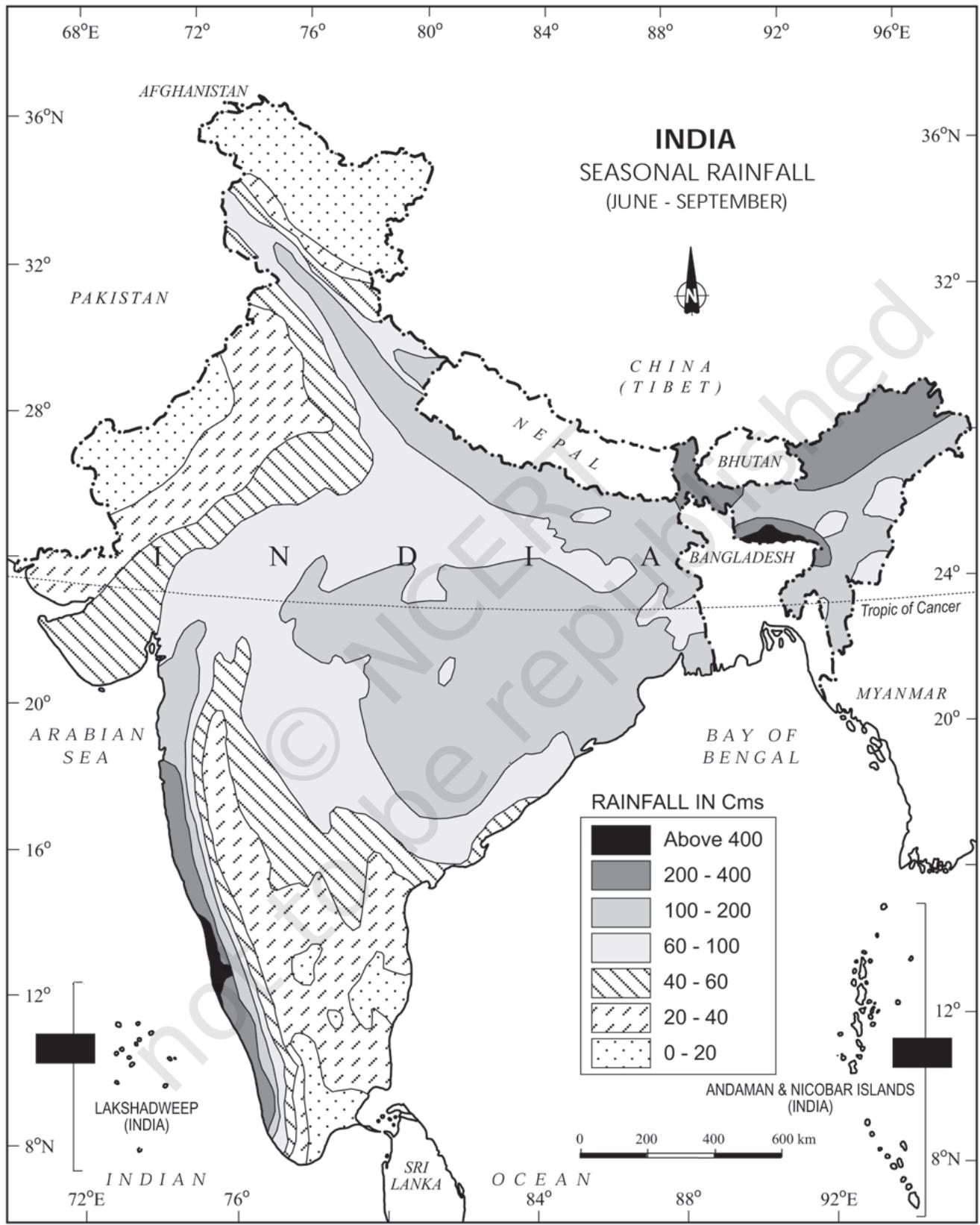 Figure 4.3 : India : Seasonal Rainfall (June-September)