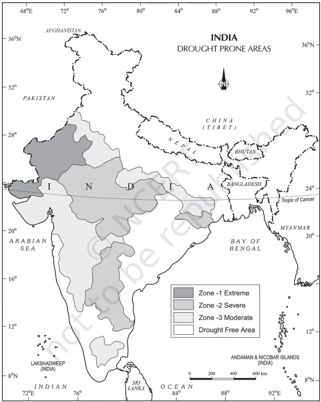 Figure 6.7 : Drought Prone Areas