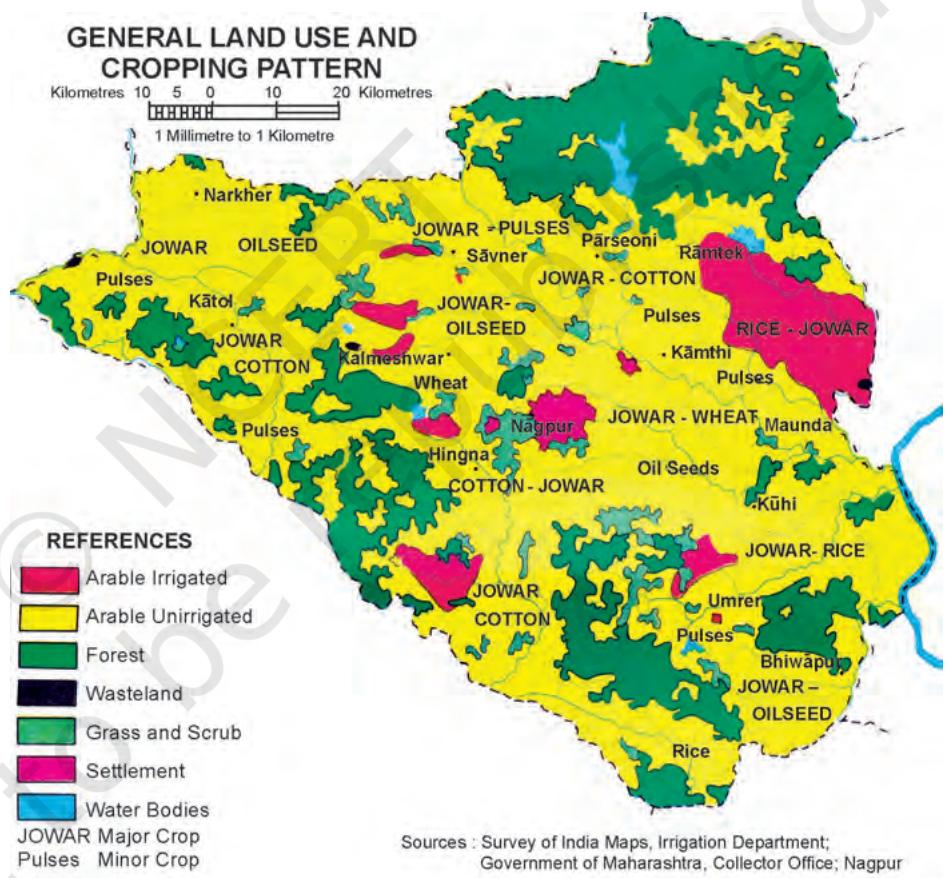 Figure 1.12 Land use and Cropping Patterns in Nagpur District