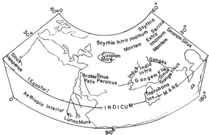 Figure 1.4 Ptolemy's Map of the World
