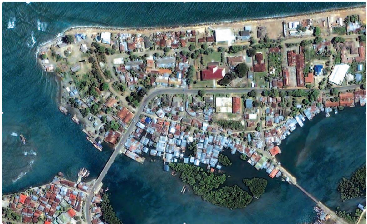Figure 6.10 (a) Pre-tsunami Image acquired in June 2004