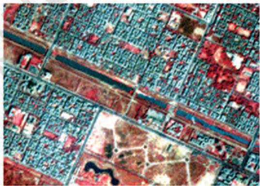 Standard False Colour CompositeFigure 6. 11 IRS P - 6 (Resourcesat - 1) Images of Parts of Najafgarh, Delhi, 03 June 2005
