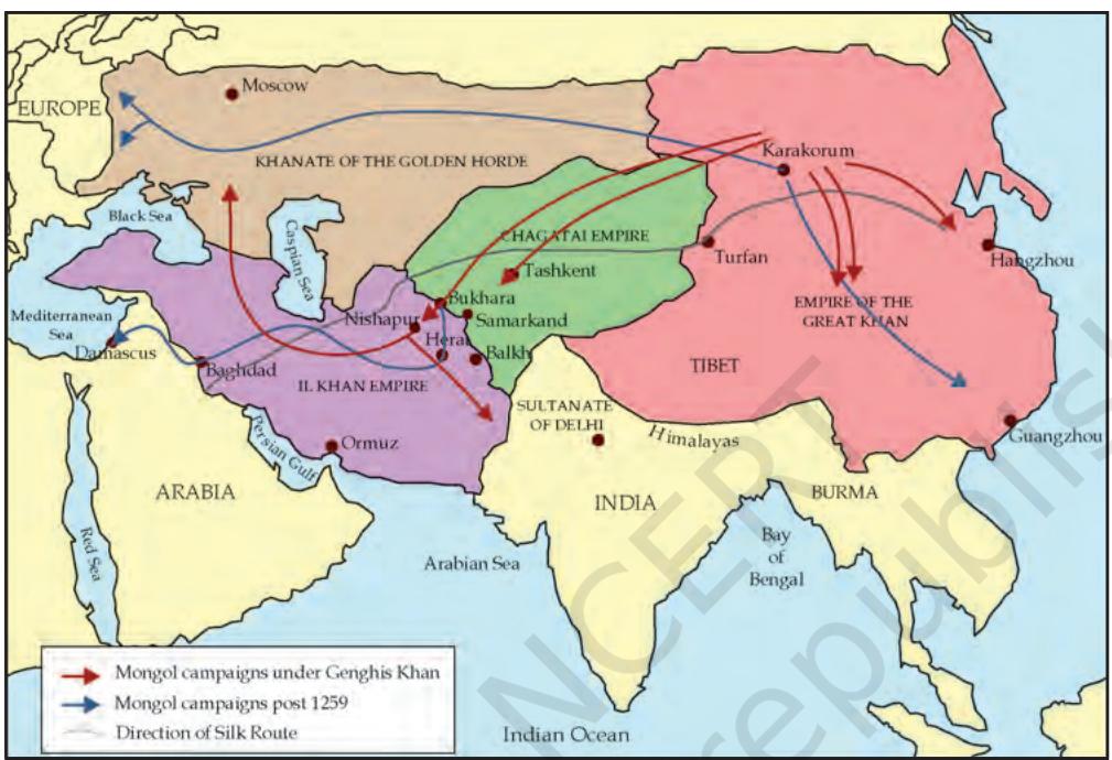 MAP 2: The Mongol Campaigns