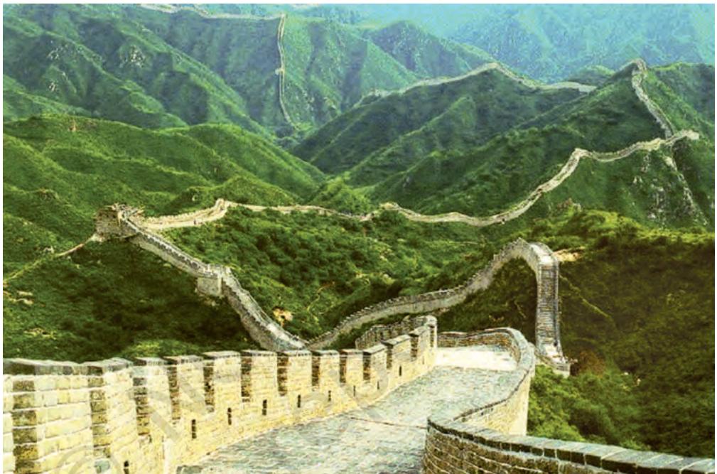 The Great Wall of China.