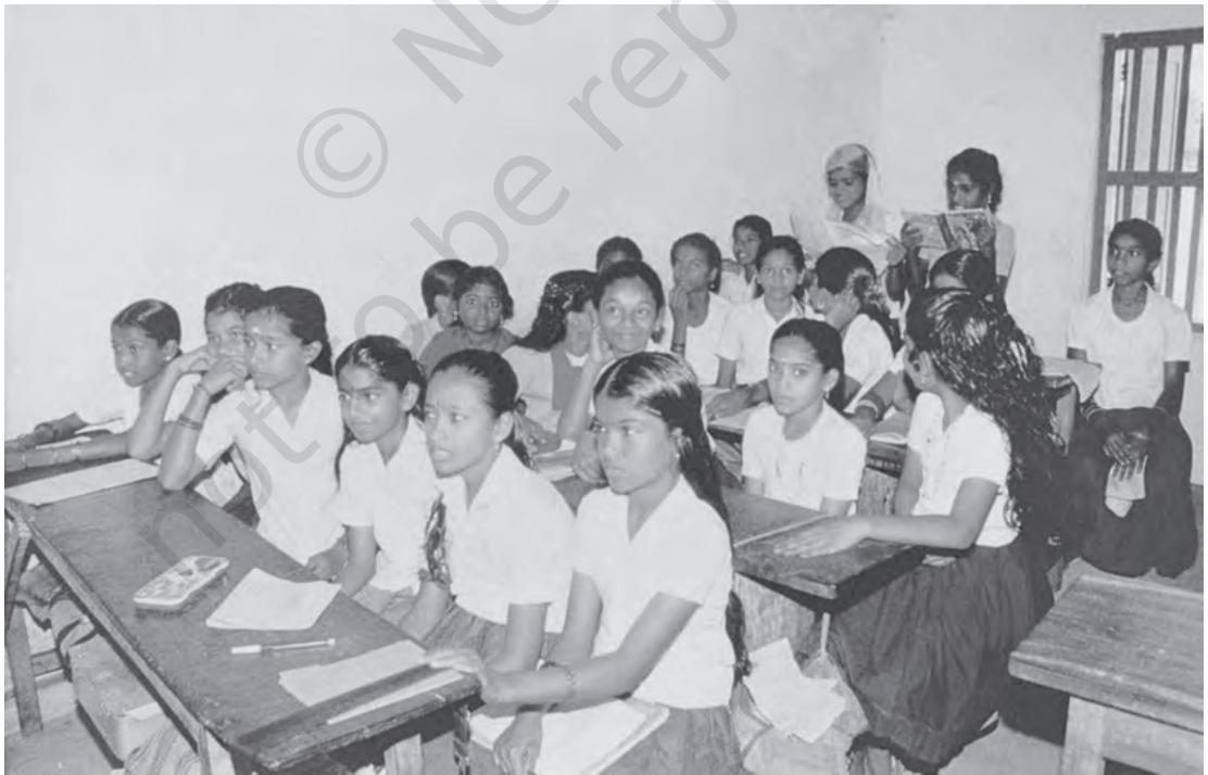 Students in a classroom