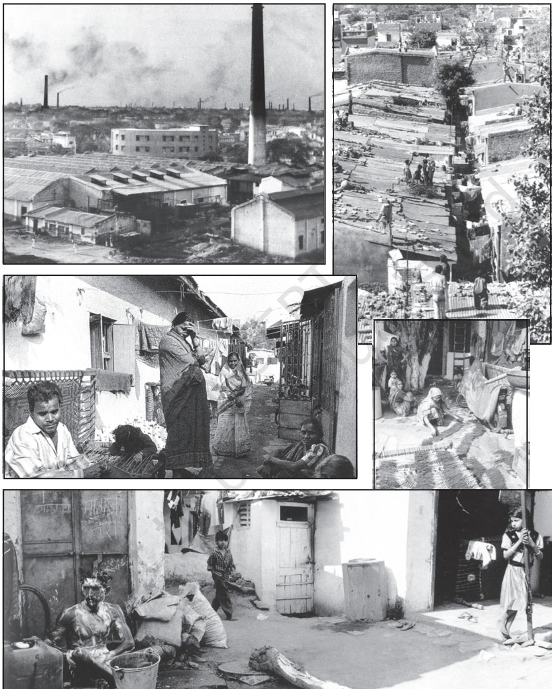आस-पड़ोस के कामकाजी वर्ग से गंदी बस्तियों तक