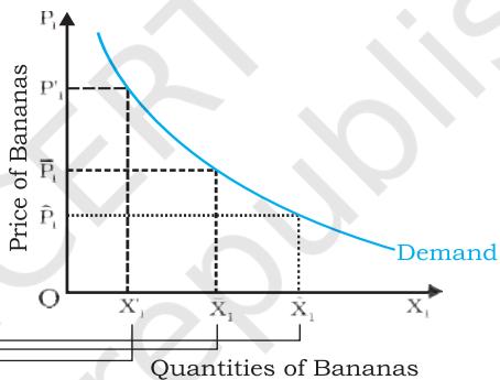 (b)Deriving a demand curve from indifference curves and budget constraints