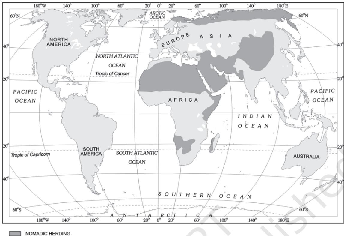 Fig. 4.4: Areas of Nomadic Herding