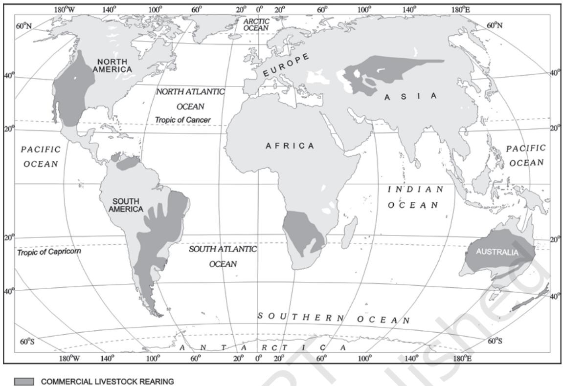 Fig. 4.6: Areas of Commercial Livestock Rearing