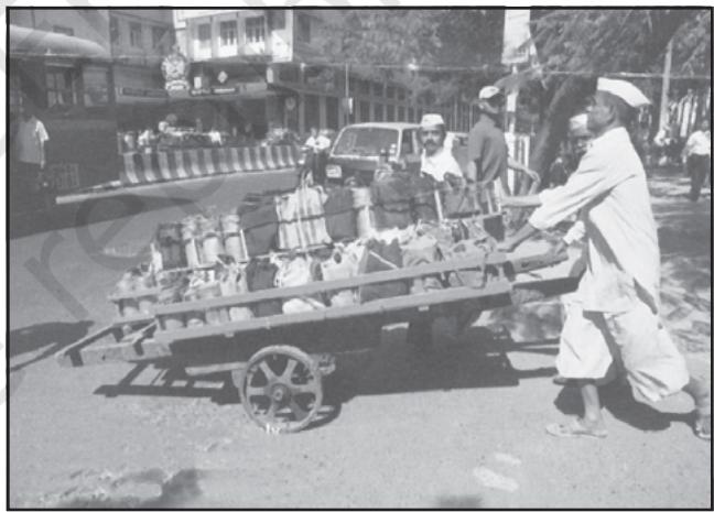 Fig. 6.4: Dabbawala Service in Mumbai