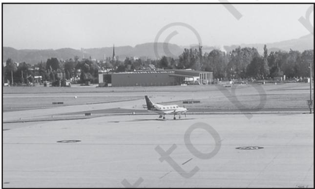 Fig. 7.15: An Aeroplane at Salsburg Airport
