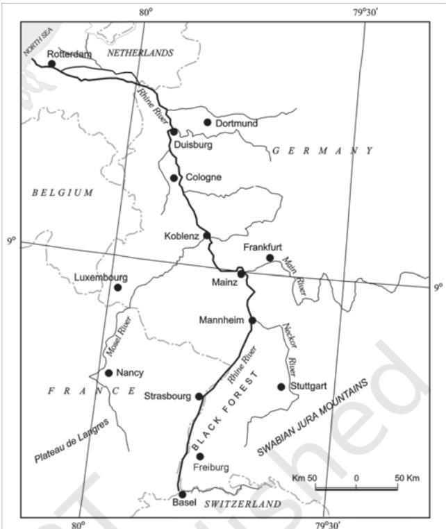 Fig. 7.14 : Rhine Waterway