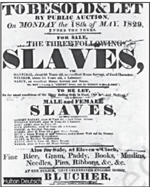 Figure 8.2 : Advertisement for Slave Auction, 1829
