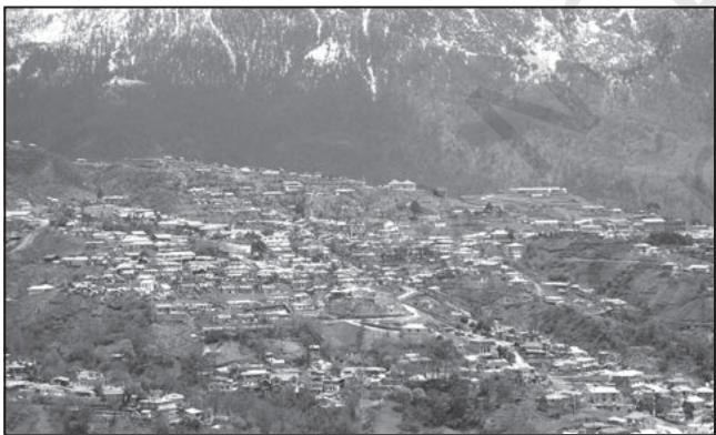 Fig. 2.1 : Clustered Settlements in the North-eastern states