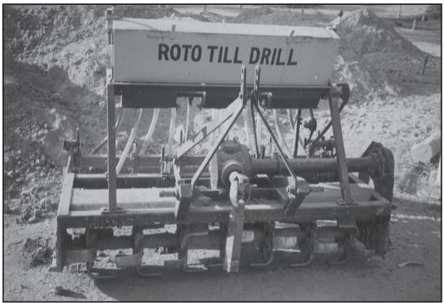 Fig. 3.12 : Roto Till Drill-A modern agricultural equipment