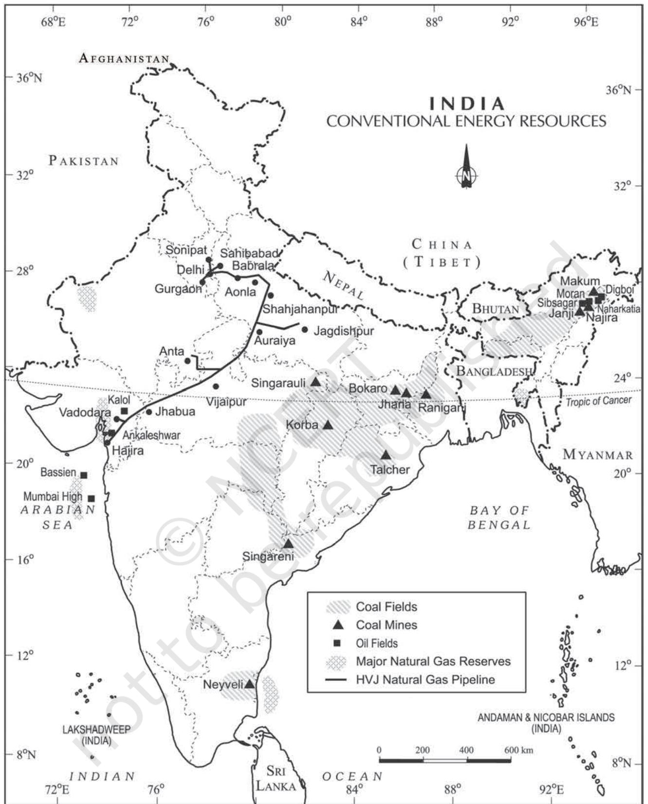 Fig. 5.4 : India - Conventional Energy Resources