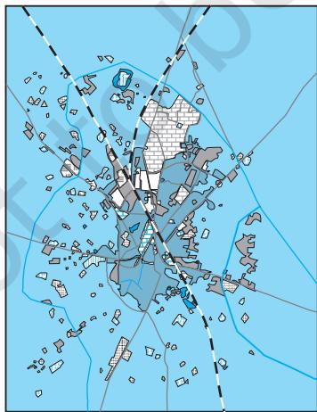ALIGARH CITYUrban Land Use (1974 and 2001)1974