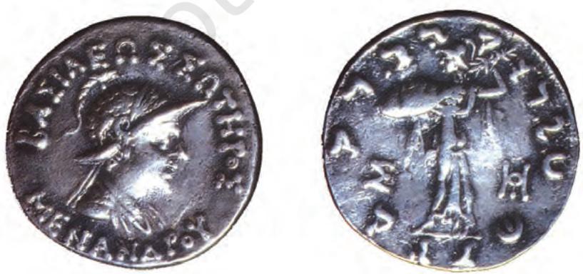 Fig. 2.12
A coin of the Indo-Greek king
Menander