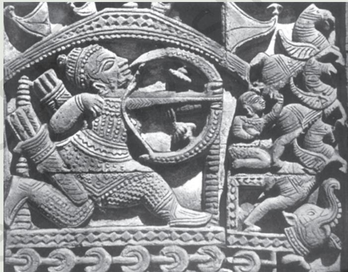Fig. 3.1
A terracotta sculpture depicting a scene from the Mahabharata (West Bengal),
c. seventeenth century