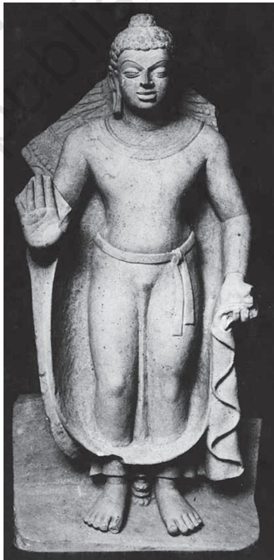 Fig. 4.22 An image of the Buddha from Mathura, c. first century CE