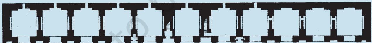 Fig. 7.16 b Plan of the “elephant stables”. A plan gives a horizontal view of a structure.
