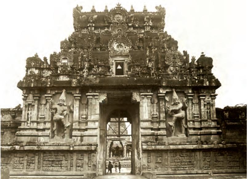 Fig. 7.3
The gopuram or gateway of the Brihadishvara temple at Thanjavur