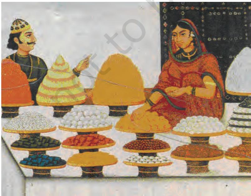 Fig. 8.16A painting depicting a woman selling sweets