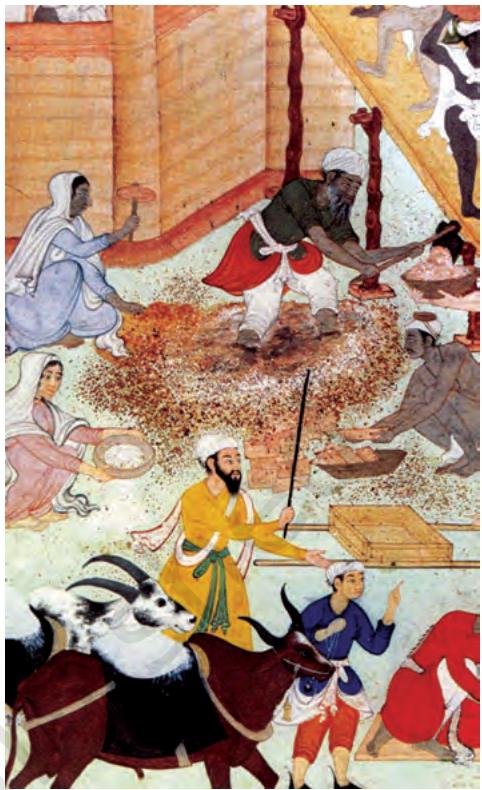 Fig. 8.8 a
The construction of Fatehpur Sikri – women crushing stones