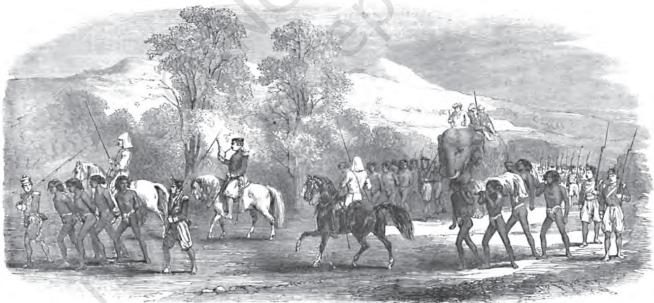 Fig. 9.14Santhal prisoners being taken away, Illustrated London News, 1856