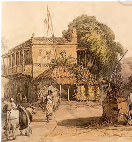 Fig. 9.20
A rural scene, painted by William Prinsep, 1820