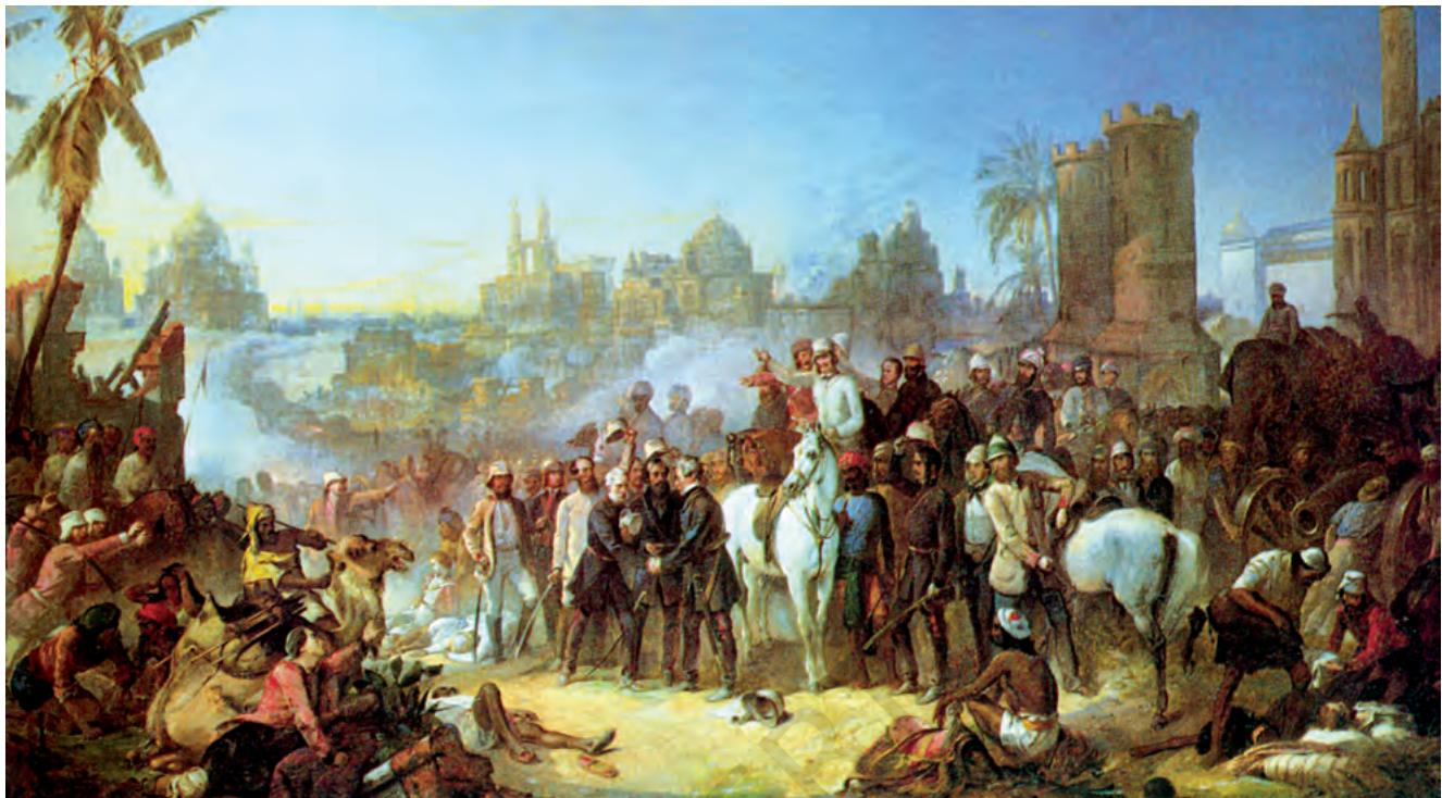 Fig. 10.10
"Relief of Lucknow", painted by Thomas Jones Barker, 1859