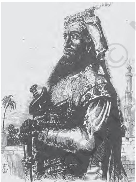 Fig. 10.4
Nana Sahib
At the end of 1858, when the rebellion collapsed, Nana Sahib escaped to Nepal. The story of his escape added to the legend of Nana Sahib's courage and valour.