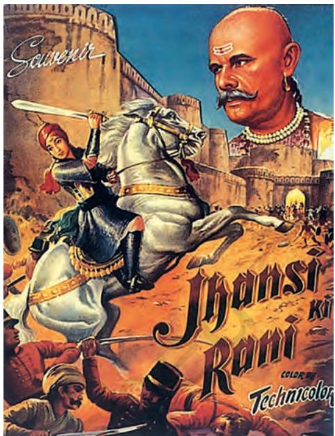 Fig. 10.18
Films and posters have helped create the image of Rani Lakshmi Bai as a masculine warrior