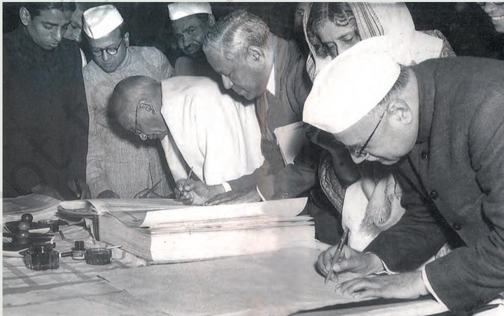Fig. 12.1
The Constitution was signed in December 1949 after three years of debate.
